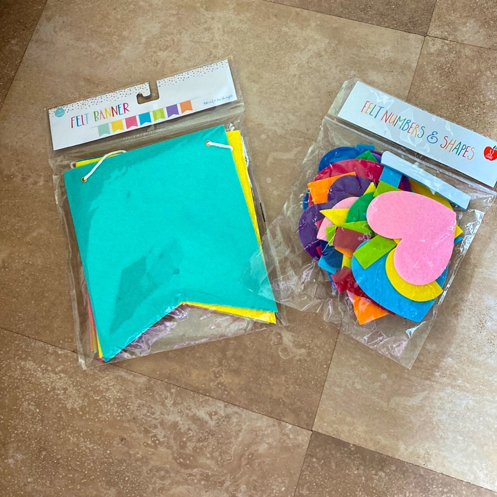 Felt Banner/ Felt Numbers & Shapes
